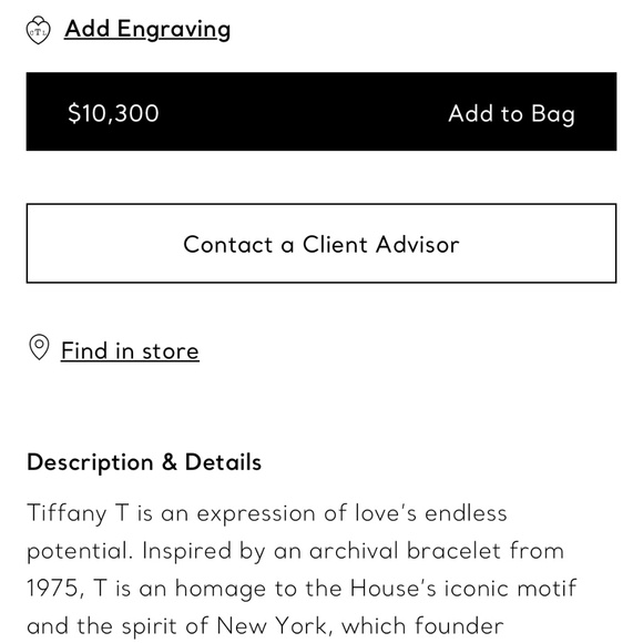 Tiffany&Co T wide pave diamond ring - Picture 11 of 11